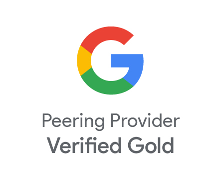 EdgeUno é reconhecido como um provedor de peering Gold verificado pelo Google